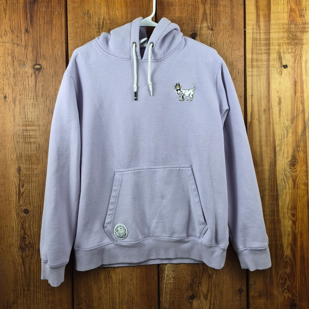 GOAT USA Lavender Purple Pullover Hoodie Chuck Logo Men's Medium